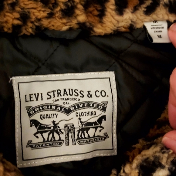 Cheetah Print Sherpa Jacket Levi's - Picture 5 of 6